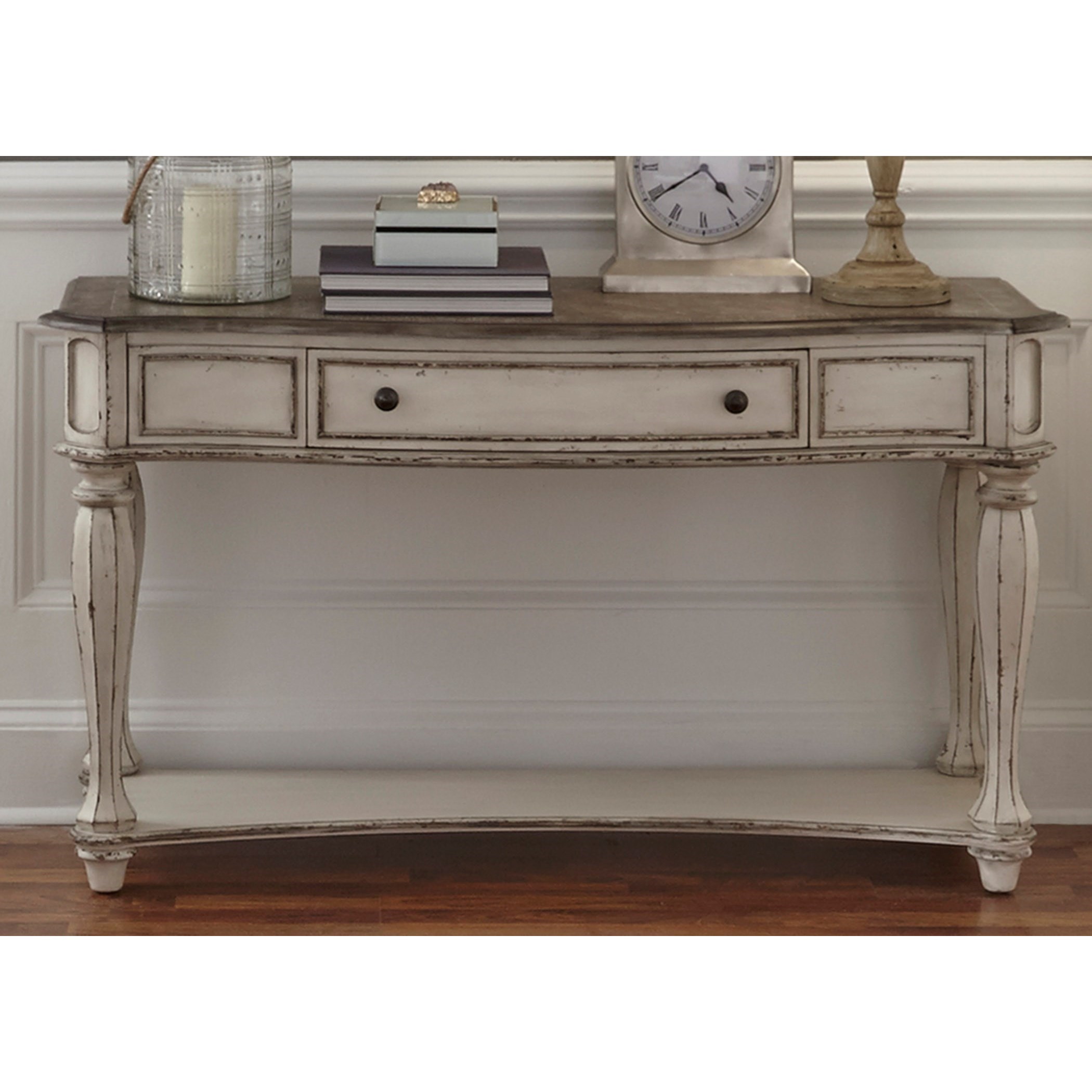 Liberty Furniture Magnolia Manor Sofa Table with Dovetail Drawer